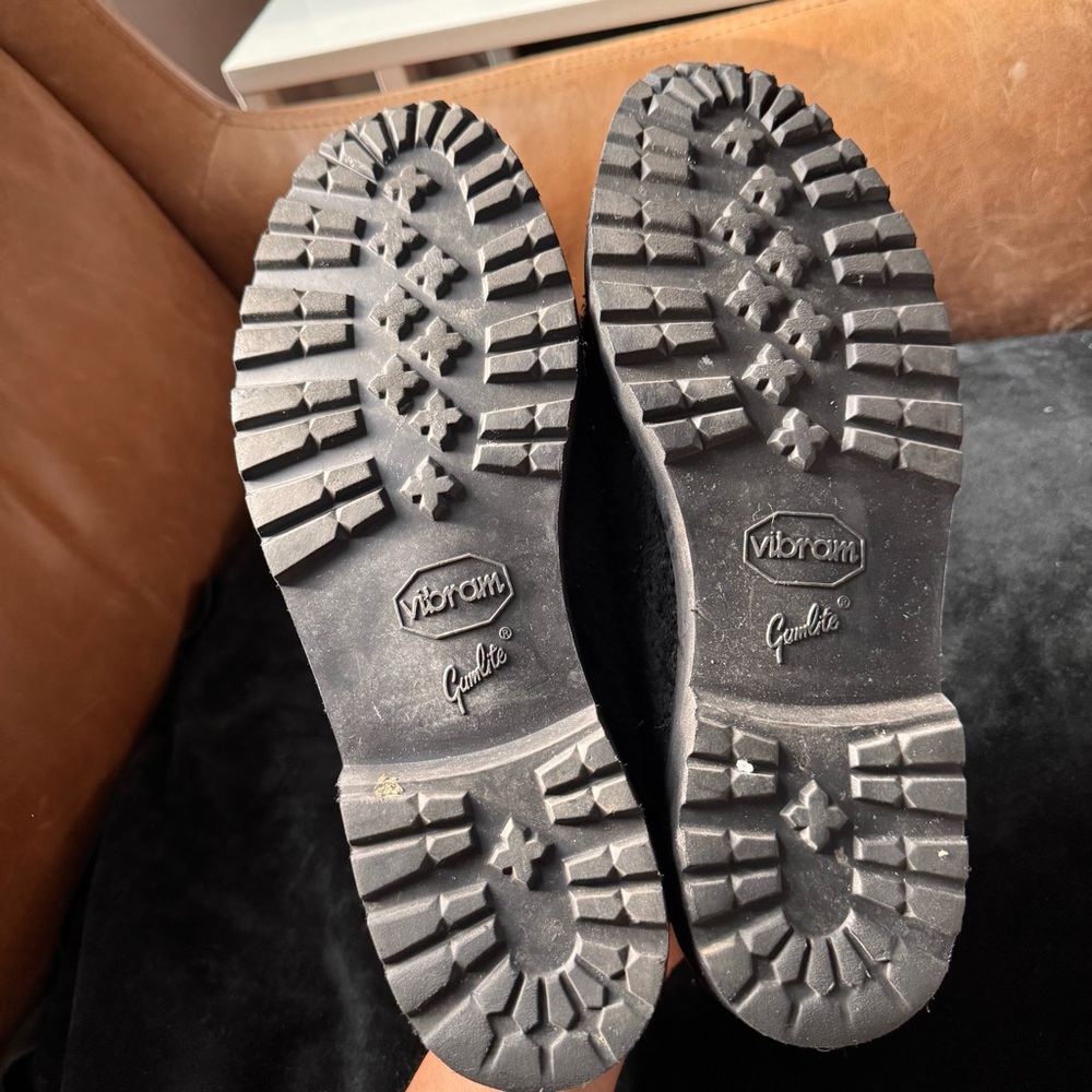 Sperry Captain's Oxford by Chris Echevarria black suede boat shoes winter vibram - Picture 9 of 16